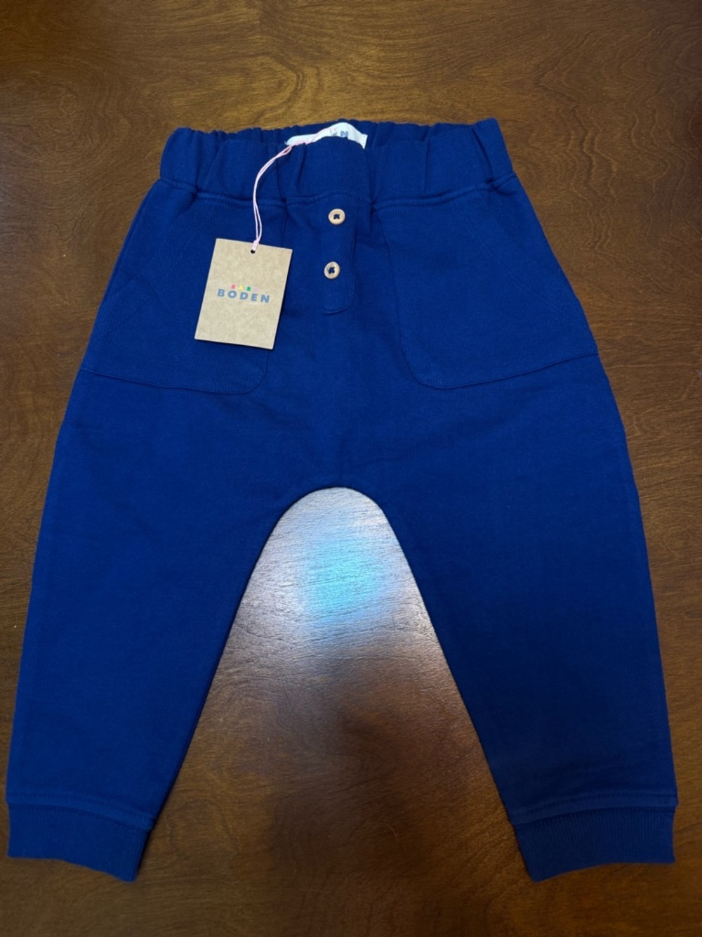 NWT Baby Boden Navy Jogger Pants 9-12m comfy, Kids, baby clothes